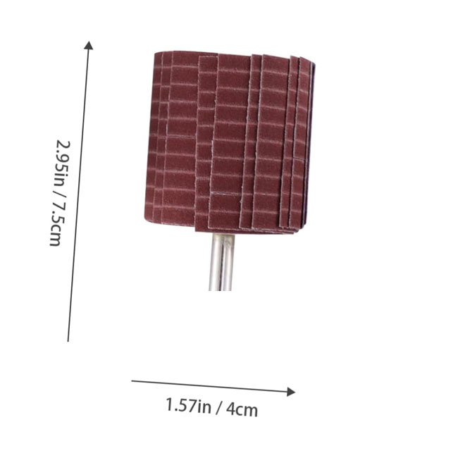 چرخ های فلپ بادوام مواد مصرفی پرداخت پارچه سنباده 250*50 میلی متر دانه 240 چرخ فلپ سیم ساینده برای سنگ زنی و پرداخت 5