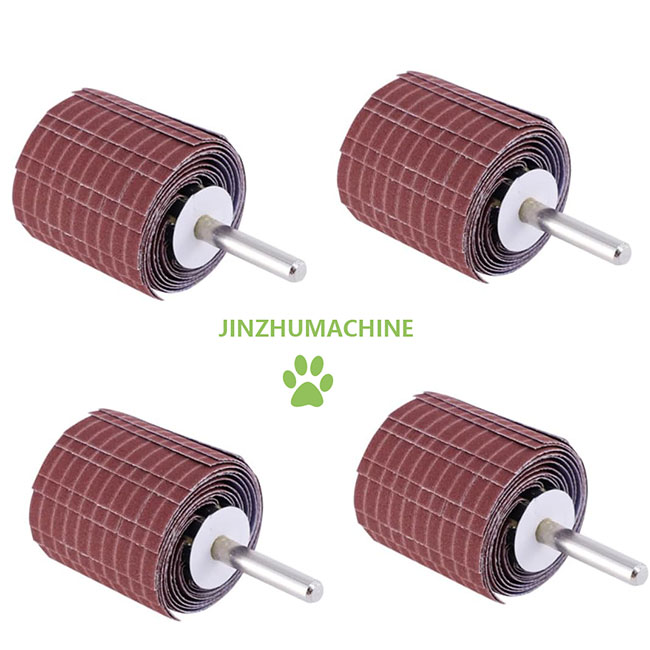 چرخ های فلپ بادوام مواد مصرفی پرداخت پارچه سنباده 250*50 میلی متر دانه 240 چرخ فلپ سیم ساینده برای سنگ زنی و پرداخت 6