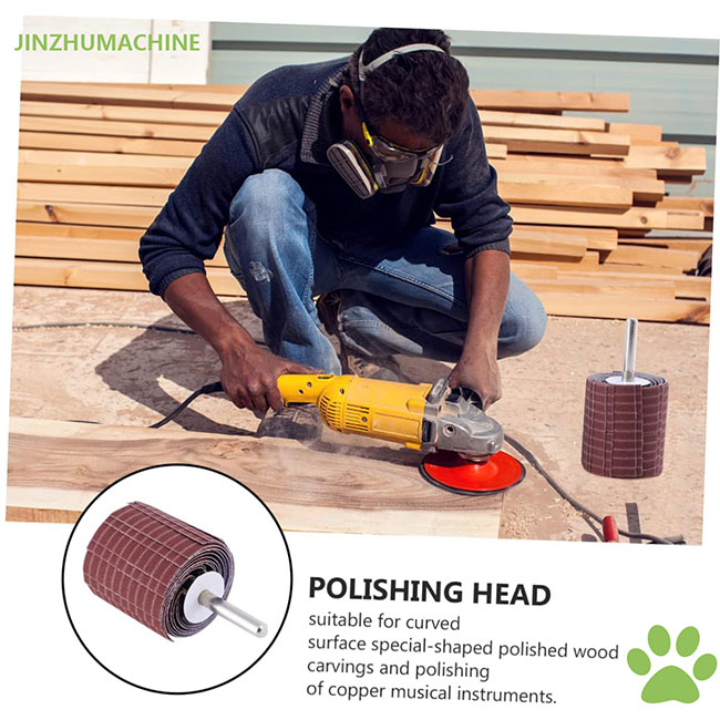 چرخ های فلپ بادوام مواد مصرفی پرداخت پارچه سنباده 250*50 میلی متر دانه 240 چرخ فلپ سیم ساینده برای سنگ زنی و پرداخت 11