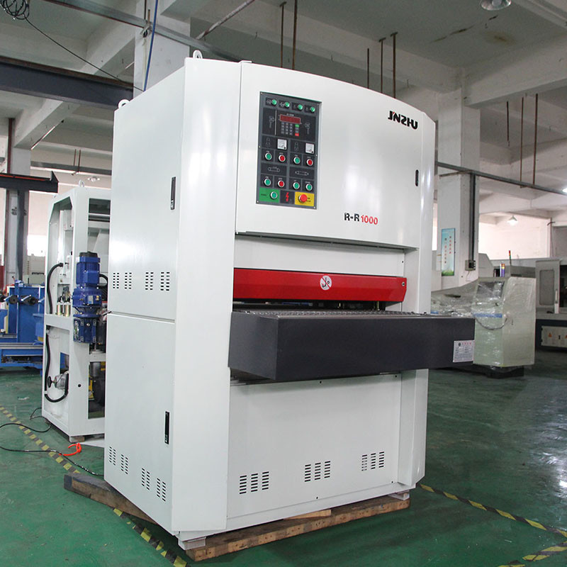 کمربند ماسه اتوماتیک Rr1000mm ورق کار گسترده فلز ماسه کشی ماشین Deburring کمربند پولیش