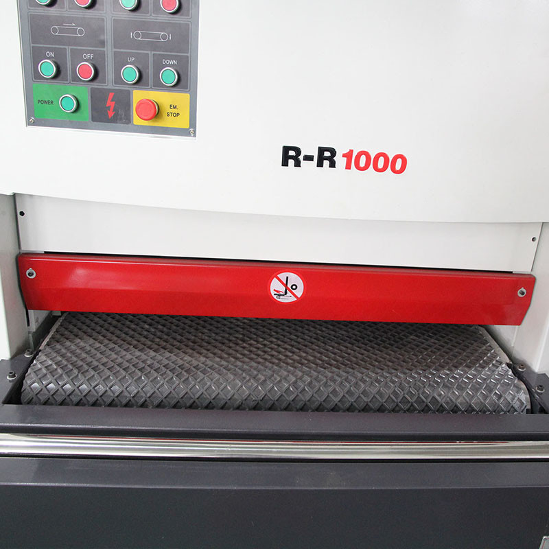 کمربند ماسه اتوماتیک Rr1000mm ورق کار گسترده فلز ماسه کشی ماشین Deburring کمربند پولیش