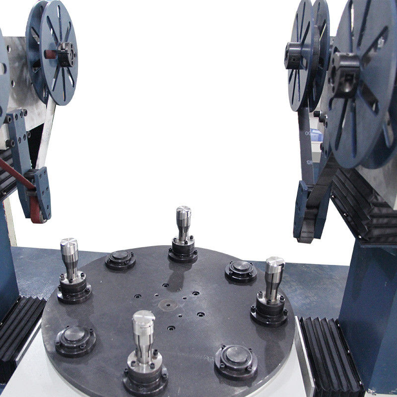 No.4 پوشش بیرونی فلز صنعتی دو سر شسته شدن دیسک پولیش ماشین سیم کش ماشین برای سیم فولاد