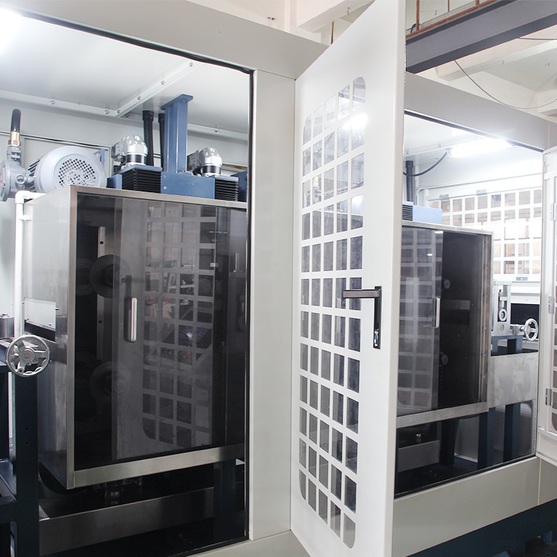 8 Heads Automatic Coil Polishing Machine with 2100r/min Speed 0.55MPa Source Pressure and Double Sided Polishing