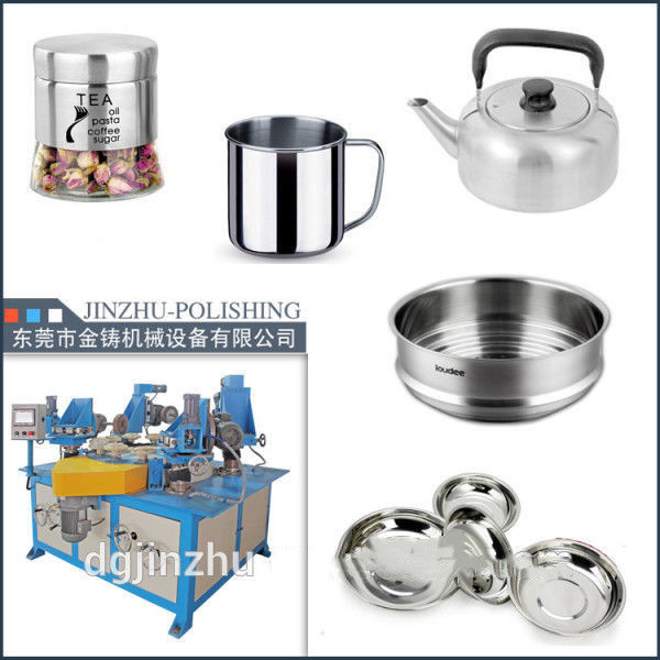 دستگاه صاف کن میز چرخشی اتوماتیک قابلمه فلزی با میز روتاری 4000*1800*1500 میلی متر اندازه دستگاه