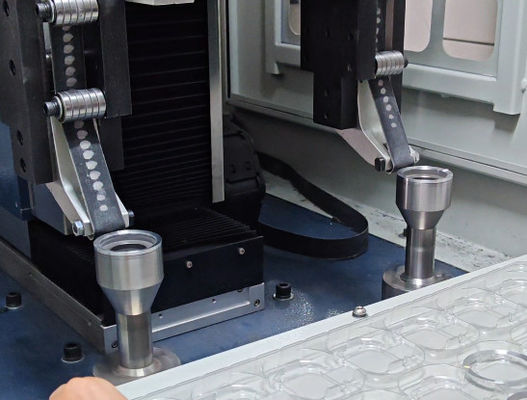 محصولات پوشش دایره ای صاف شده مستقیم کارخانه 2 ایستگاه ماشین آلات برش CNC برش سطح محصولات دایره ای معمولی